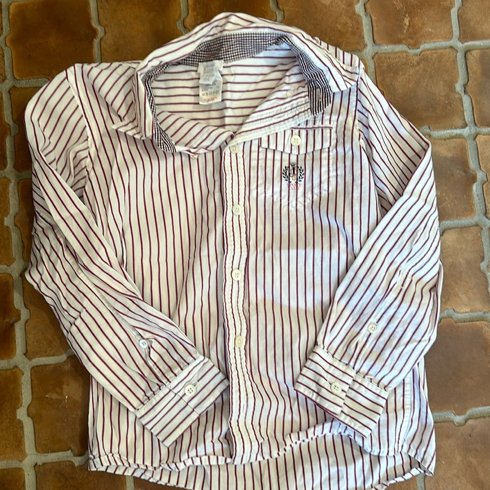 JACADI button up cotton lightweight size 8
